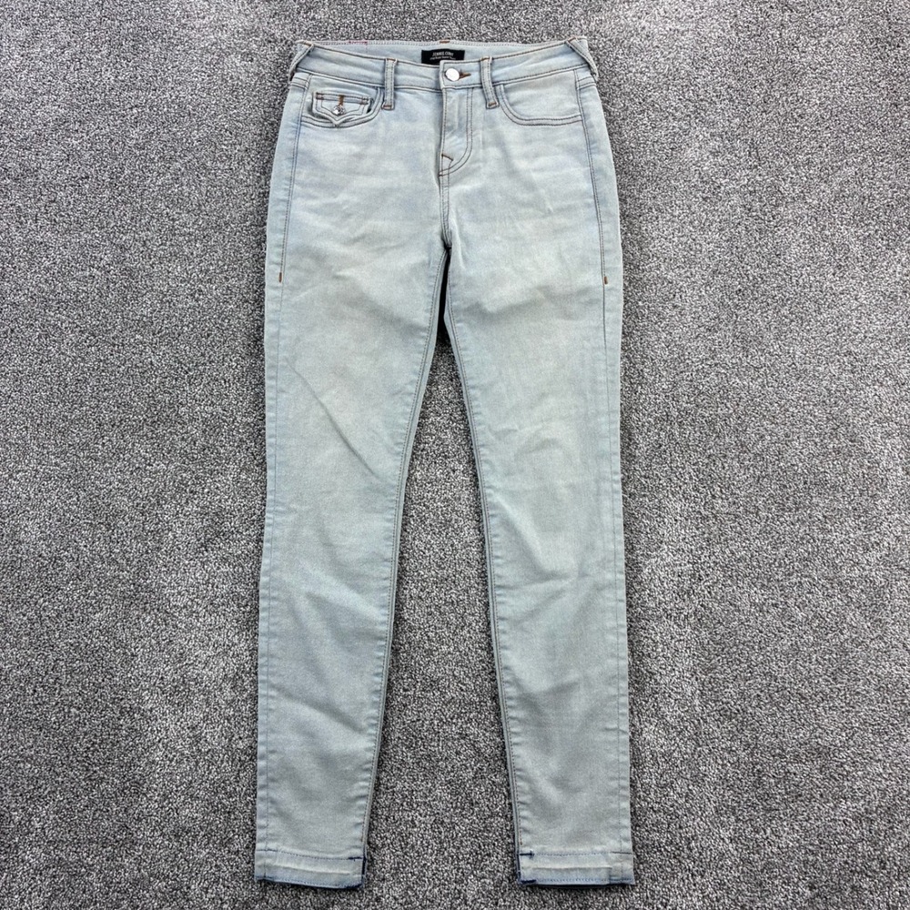 True Religion Jeans‎ Womens 26 Light Wash Jennie Curvy Mid Rise Skinny Stretch